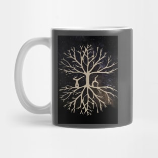 Grounded Trees and Humans Yoga Universe Graphic Mug